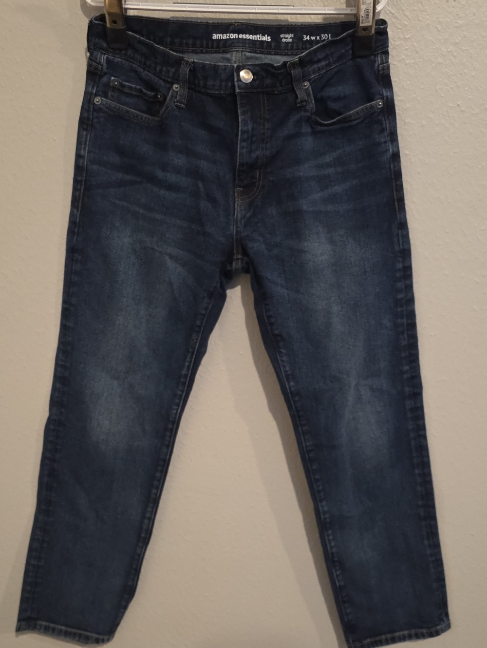 Amazon Essentials Men Straight Droite Jeans in Dark Blue